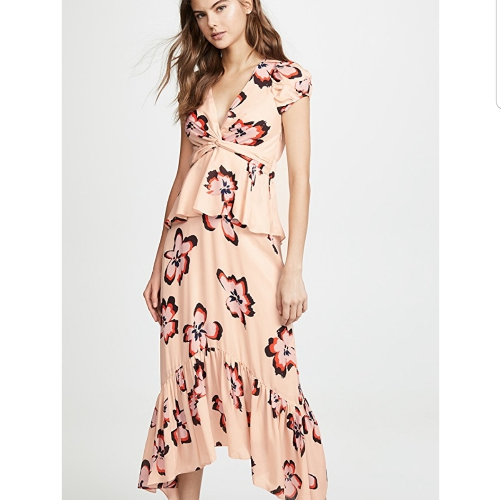 A.L.C. Silk Zadie Dress in Pink